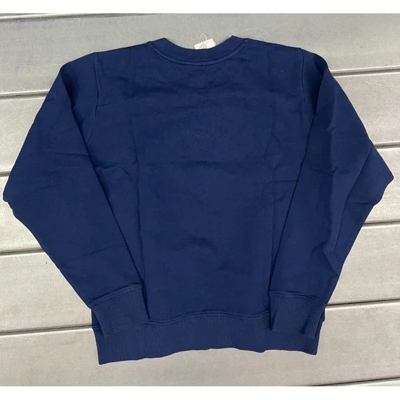 Lilly Pulitzer Ballad Crewneck Sweatshirt Womens XS Navy Elephant Embroidery - Picture 10 of 11